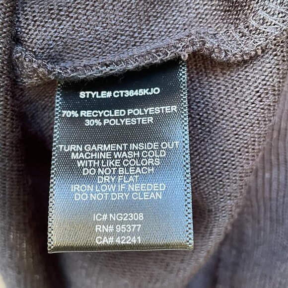 NWT Sanctuary Knot Your Business Black Crew Neck Sweater Womens L Recycled - Picture 11 of 13